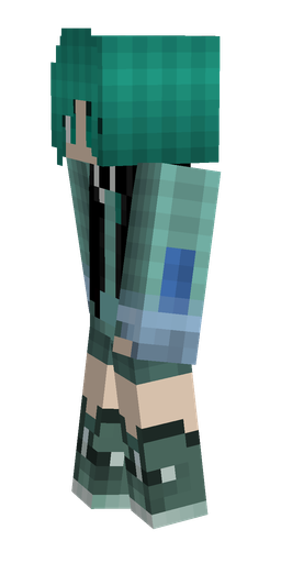 Black skin: body, left side render