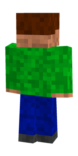 Blue skin: body, back render