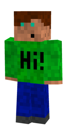 Blue skin: body, front render