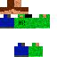 Blue skin: raw texture render