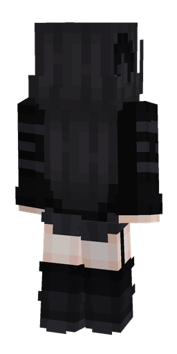 Black skin: body, back render