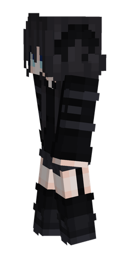 Black skin: body, left side render