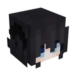 Black skin: head render