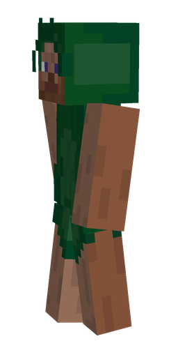 Brown skin: body, left side render