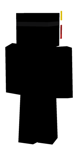 Black skin: body, back render