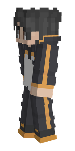 Black skin: body, left side render