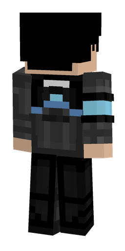 Black skin: body, back render