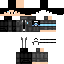 Black skin: raw texture render