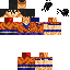 Blue skin: raw texture render