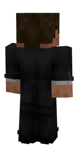 Black skin: body, back render