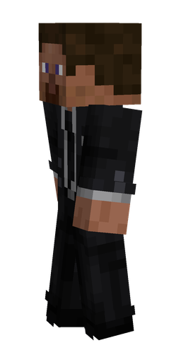 Black skin: body, left side render