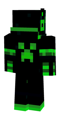 Black skin: body, back render