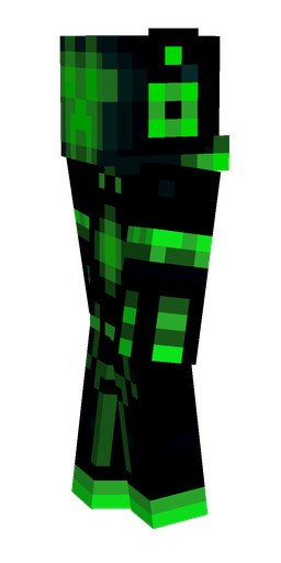 Black skin: body, left side render