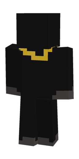 Black skin: body, back render