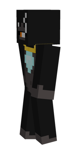 Black skin: body, left side render