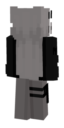 Black skin: body, back render