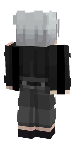 Black skin: body, back render