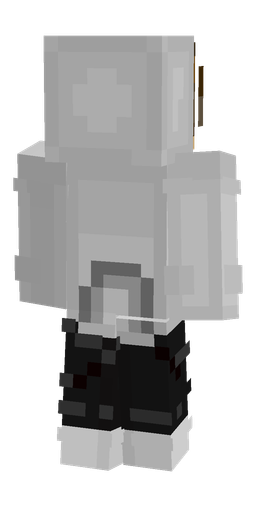 Black skin: body, back render
