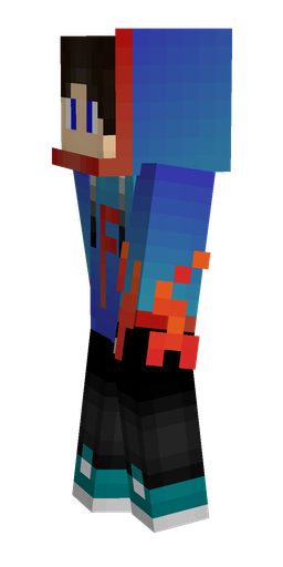 Black skin: body, left side render