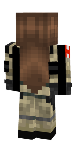 Black skin: body, back render