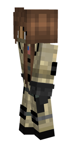 Black skin: body, left side render