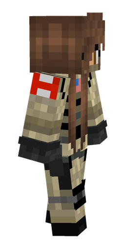 Black skin: body, right side render