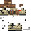 Black skin: raw texture render