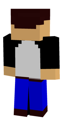 Black skin: body, back render