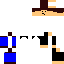 Black skin: raw texture render
