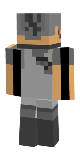 Black skin: body, back render
