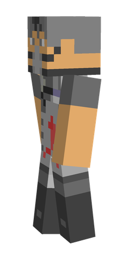 Black skin: body, left side render