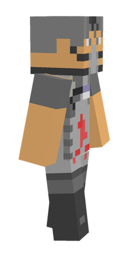 Black skin: body, right side render