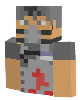 Black skin: bust render