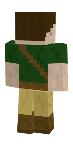 Brown skin: body, back render