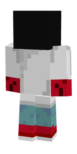 Black skin: body, back render