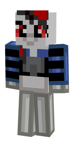 Blue skin: body, front render