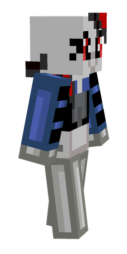 Blue skin: body, right side render