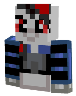Blue skin: bust render