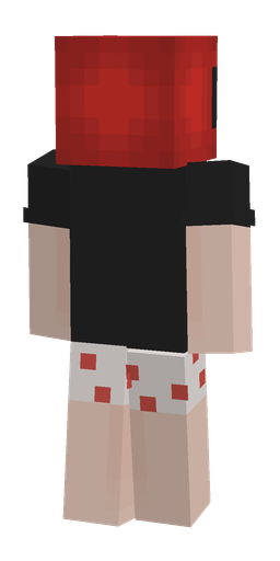 Black skin: body, back render