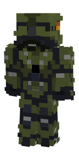 Black skin: body, back render