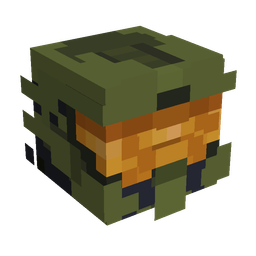 Black skin: head render