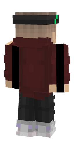 Black skin: body, back render