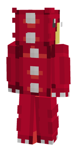 Red skin: body, back render