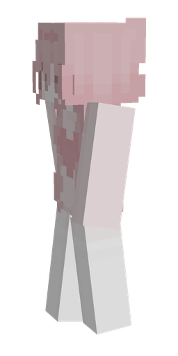 Pink skin: body, left side render
