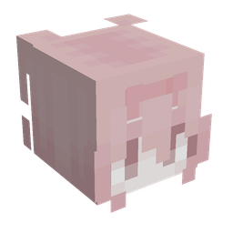 Pink skin: head render
