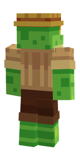 Brown skin: body, back render