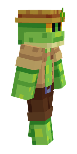 Brown skin: body, right side render