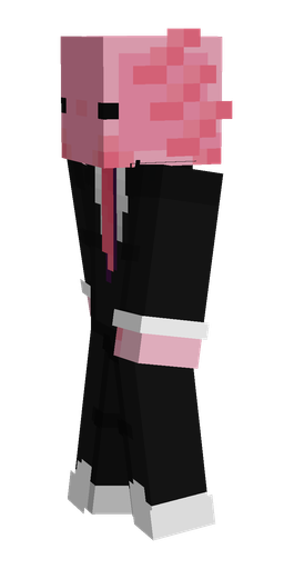 Black skin: body, left side render