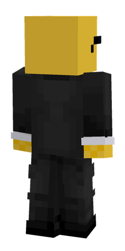 Black skin: body, back render