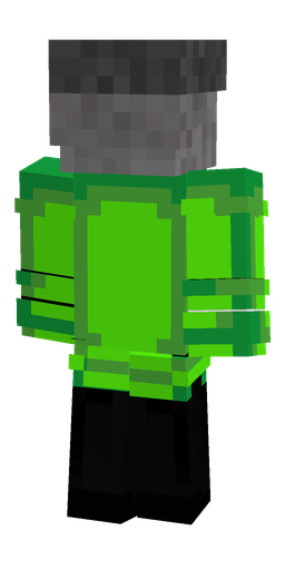 Black skin: body, back render